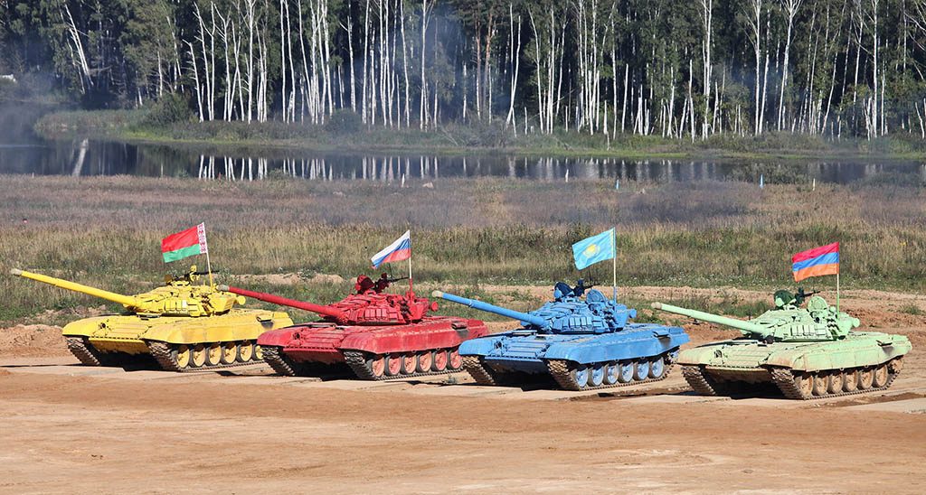 tank biathlon in Russia